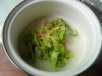 生菜虾粥