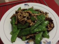 香菇炒荷兰豆