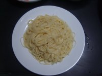 北极虾炒意大利面