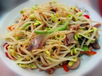 豆芽炒鸡杂