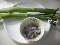 芥蓝头炒虾仁