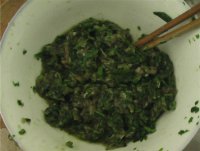 豆浆小油菜鲜肉包