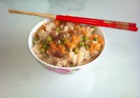 南瓜青豆焖饭