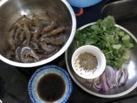 胡椒香菜炒虾