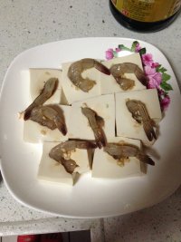 虾仁蒸豆腐