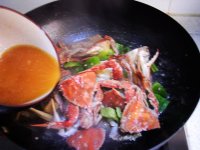尖椒梭子蟹炒年糕