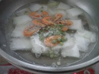 豌豆虾干冬瓜汤