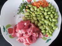 毛豆肉丝烧芋头