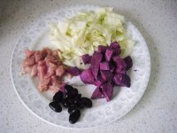 紫薯黑豆肉糜粥