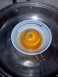 盐蒸橙子