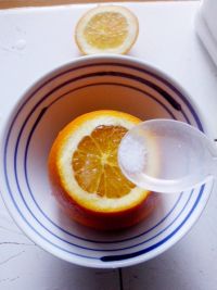 盐蒸橙子