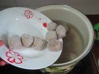 牛肉丸白萝卜汤煲