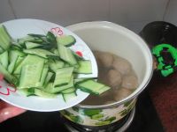 牛肉丸黄瓜汤