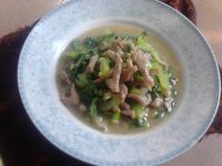 青菜未炒肉丝