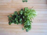 香菜拌绿豆芽