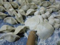 龙豆角平菇馅饺子