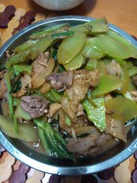 肉片炒莴笋