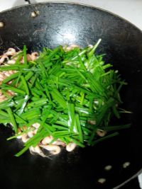 韭菜炒虾