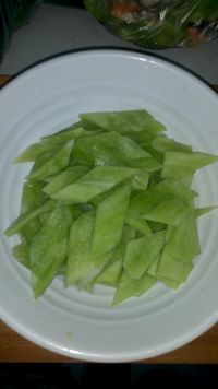 鸡腿菇炒莴笋