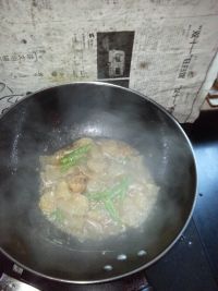 青椒炒冻豆腐皮