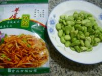 羊尾笋炒蚕豆