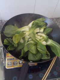 肉丝扒油菜