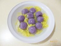 蛋花紫薯小元宵