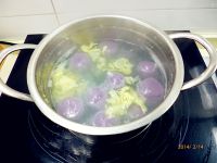 蛋花紫薯小元宵