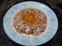 咸蛋蒸肉饼