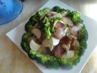 杏鲍菇炒腊肠