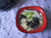 木耳紫菜豆腐汤