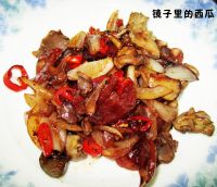 爆炒鸡肝鸡腱