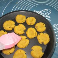 玉米面豆沙烤饼