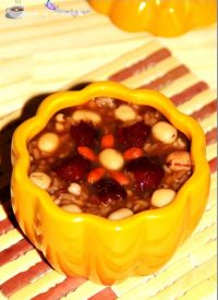 红豆莲子糯米粥