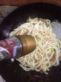 牛肉炒乌冬面