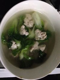 青菜肉丸汤