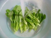 鸡毛菜蛋饺山药汤