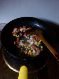 火腿焖饭