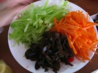 腊肉炒三丝