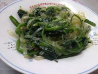 菠菜炒粉丝