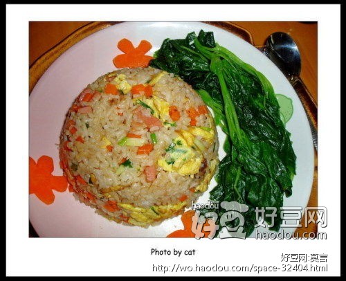 火腿蛋炒荞麦饭