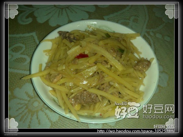 沙茶酱鸡肉土豆丝