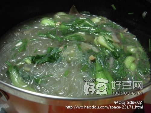 很充实也很鲜美的猪肝粉丝烫
