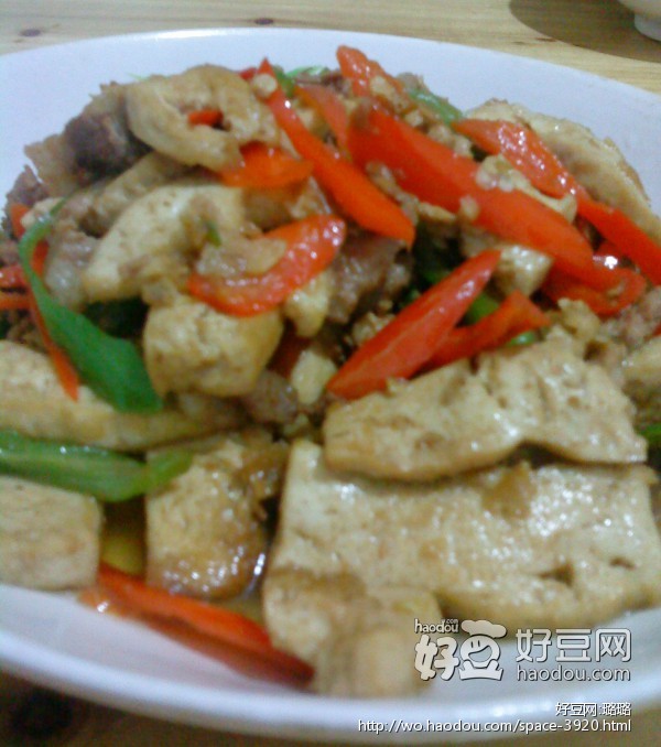 煎豆腐炒肉