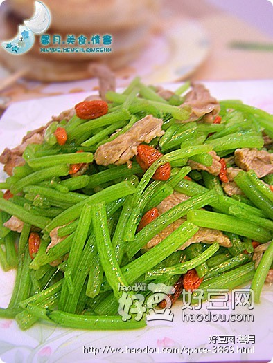 蒿子杆炒肉