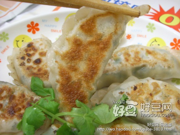 香煎韭菜猪肉饺子