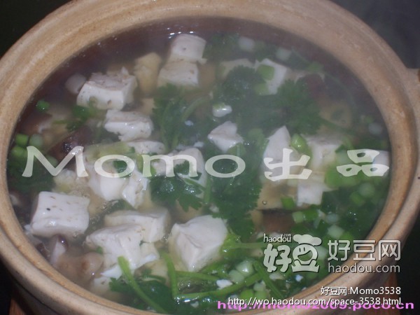 香菇芫茜豆腐汤