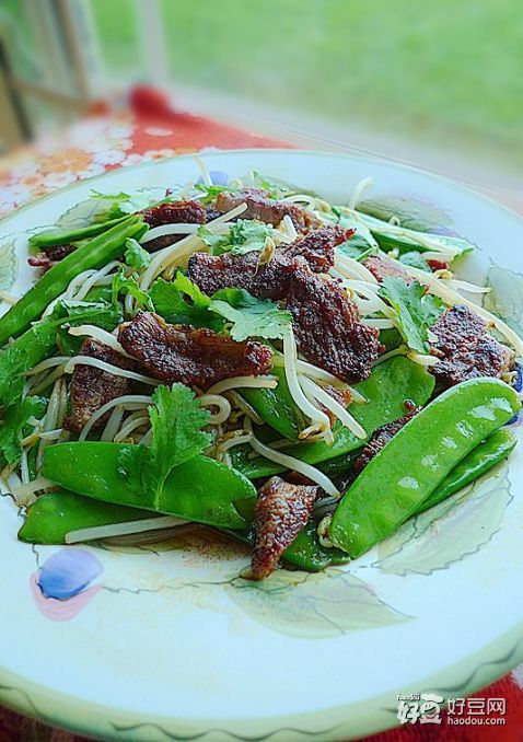 银芽荷豆香煎肉