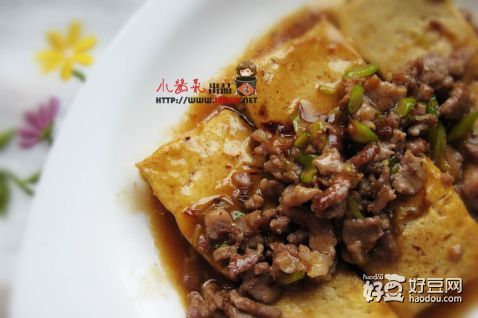 快手待客菜之鲍汁肉末豆腐