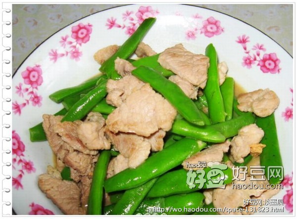 四季豆炒肉片